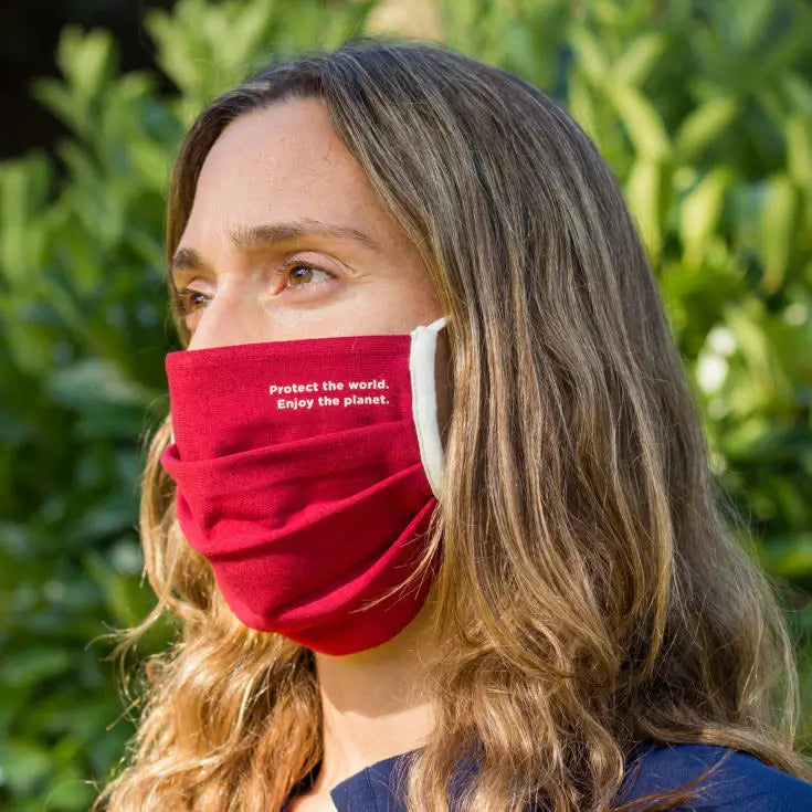 Maschera Miss Wood - Maschera di stoffa rossa - Cavalleria 1 pezzo