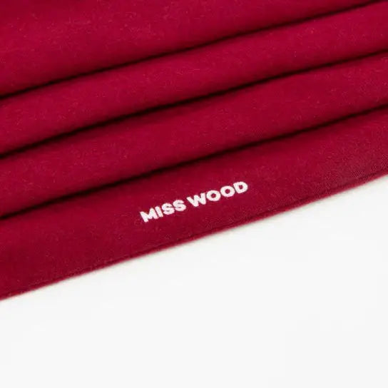Maschera Miss Wood - Maschera di stoffa rossa - Cavalleria 1 pezzo