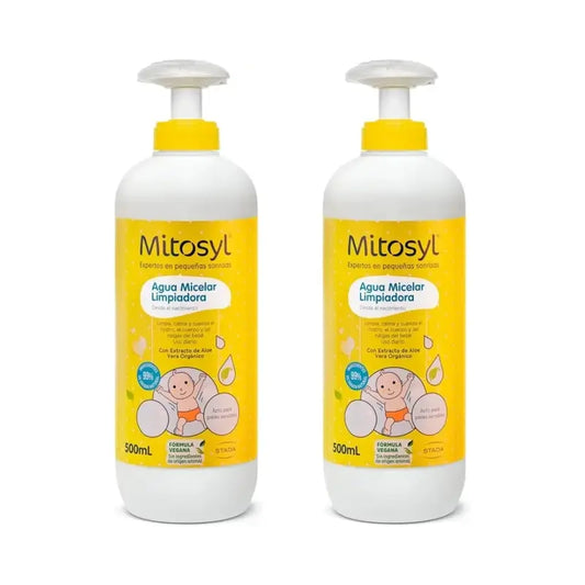 Mitosyl Baby Acqua Micellare Senza Risciacquo, 2X500 Ml