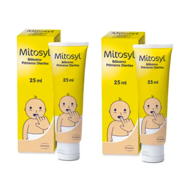 Mitosyl Balsamo per i primi denti, confezione da 2 x 25 ml