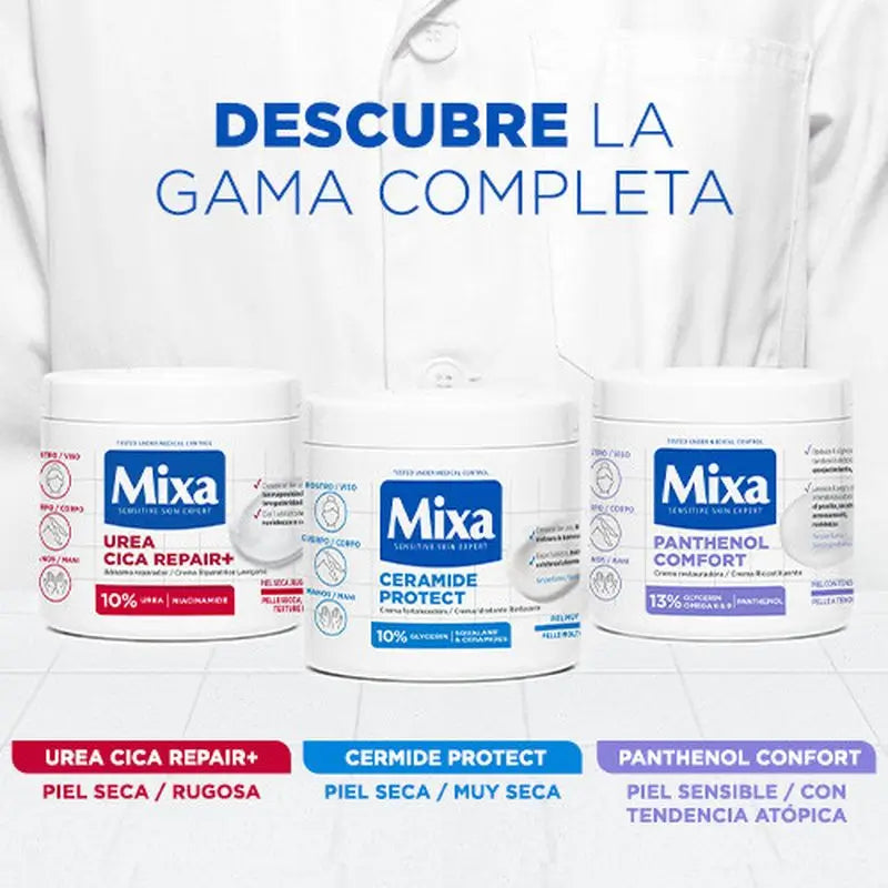 Mixa Urea Cica Repair+ Balsamo riparatore per pelli secche, ruvide e irregolari 400 ml