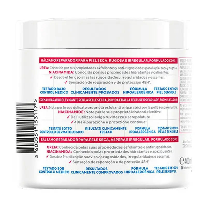 Mixa Urea Cica Repair+ Balsamo riparatore per pelli secche, ruvide e irregolari 400 ml
