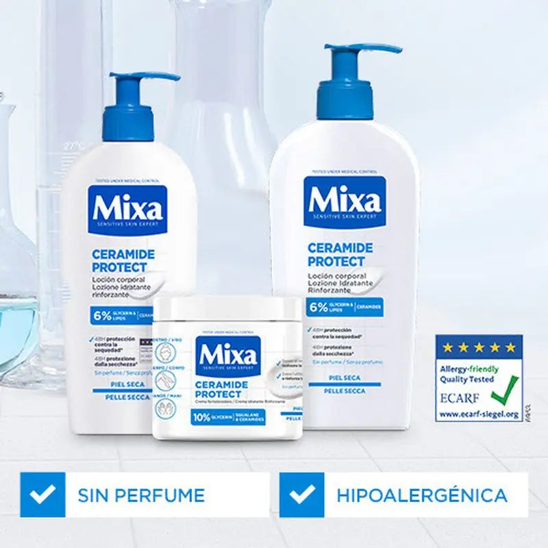 Mixa Ceramide Protect Crema Rinforzante per Pelli Molto Secche 400Ml