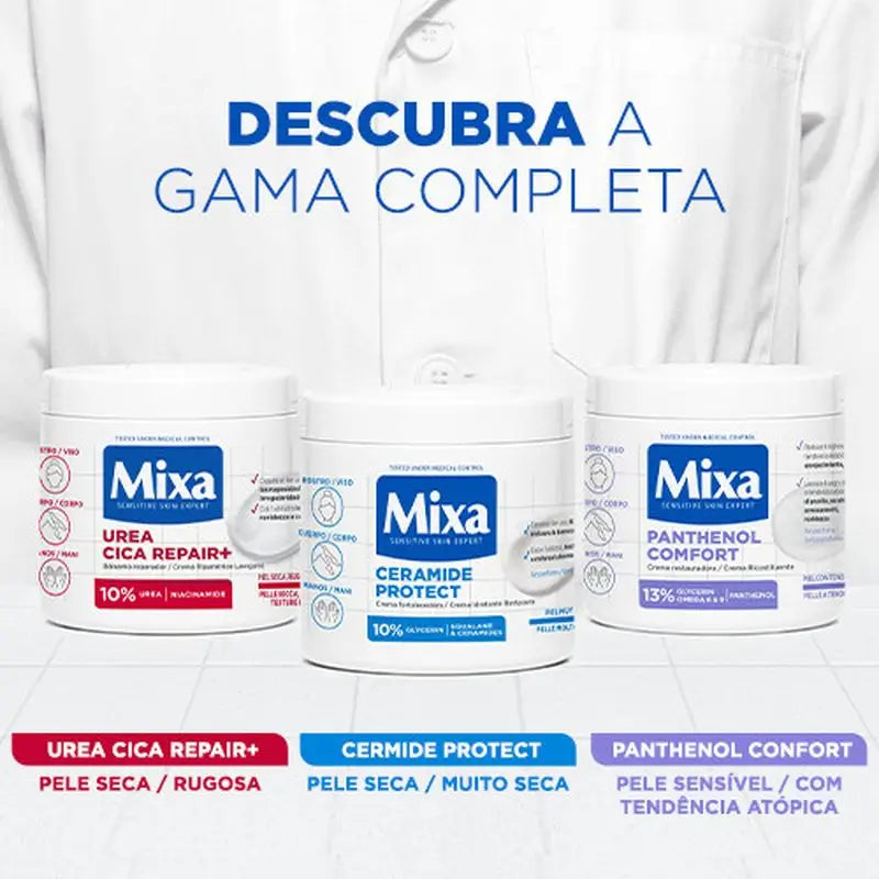 Mixa Ceramide Protect Crema Rinforzante per Pelli Molto Secche 400Ml