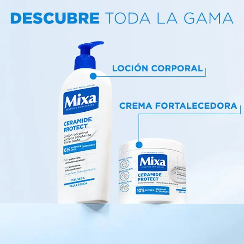 Mixa Ceramide Protect Crema Rinforzante per Pelli Molto Secche 400Ml