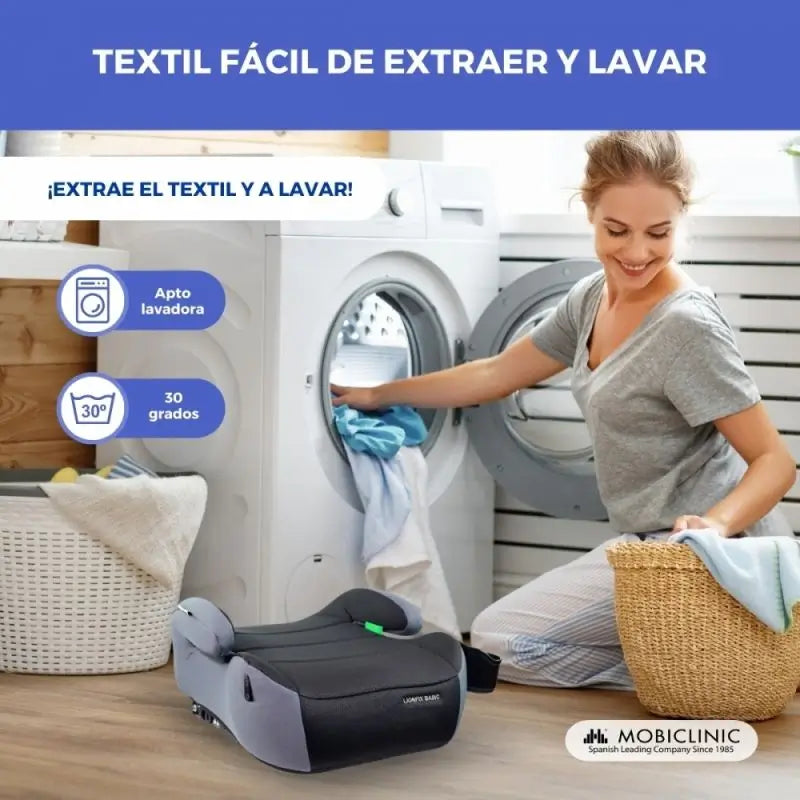 Mobiclinic Sollevatore per bambini Lionfix Basic 125-150 cm nero