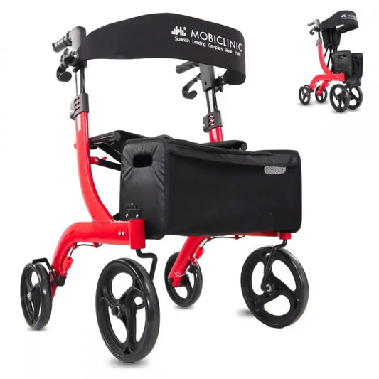 Mobiclinic Telaio da passeggio grande a quattro ruote - pieghevole - sedile e schienale - cestino anteriore - moderno - imbattuto X1