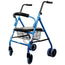 Mobiclinic Folding Walker With Seat And Backrest Light Blue