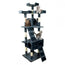 Mobiclinic Albero tiragraffi per gatti grande 4 altezze 50X50X170Cm Grigio Tom
