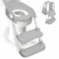 Sedile WC pieghevole per bambini Mobiclinic Lala Grigio e Bianco