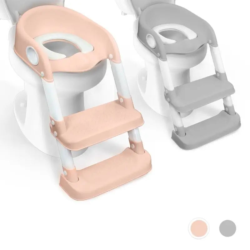 Sedile WC per bambini pieghevole Lala Rosa e Bianco di Mobiclinic