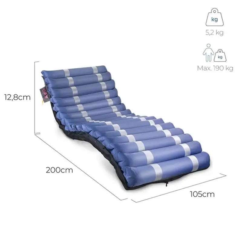 Materasso ad aria Mobiclinic Mobi3 Antiescaras con compressore, 17 celle. 200x105x12,8cm