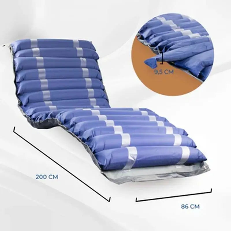 Mobiclinic Mobi2 Materasso antidecubito ad aria con compressore, 20 celle. 200 x 86 x 9,5 cm