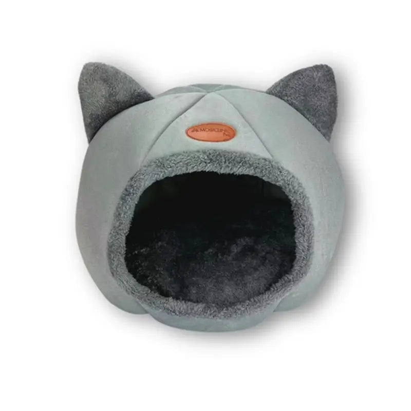 Mobiclinic Grotta per animali pieghevole grigia Grotta morbida comfort 38X49X45 cm