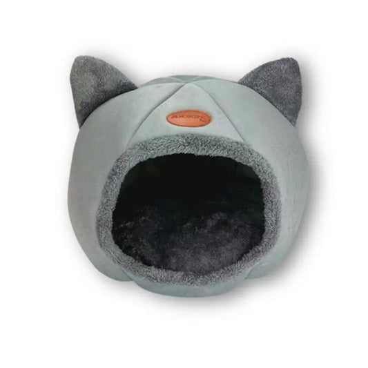 Mobiclinic Grotta per animali pieghevole grigia Grotta morbida comfort 38X49X45 cm