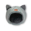 Mobiclinic Grotta per animali pieghevole grigia Grotta morbida comfort 38X49X45 cm
