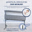Lettino Mobiclinic Moon Grey ad altezza regolabile con modalità sonno