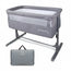 Lettino Mobiclinic Moon Grey ad altezza regolabile con modalità sonno