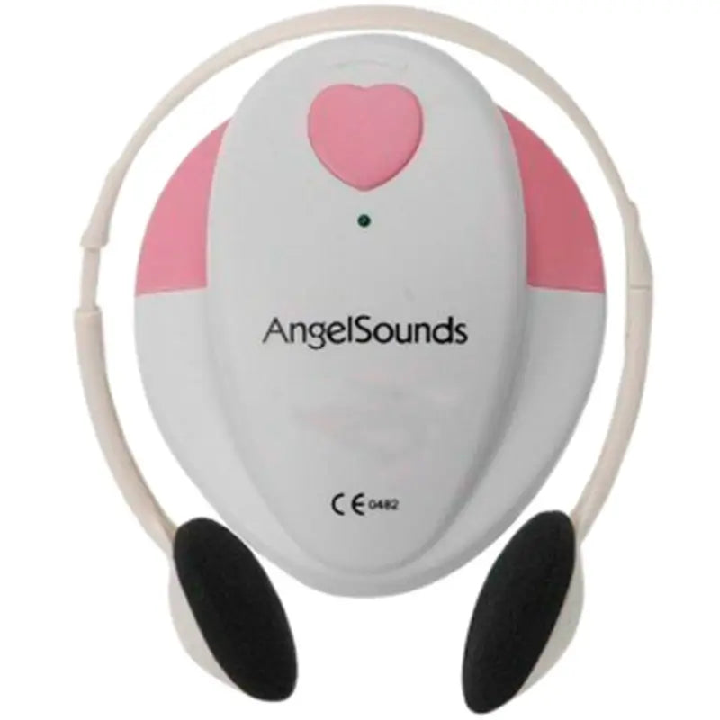 Rilevatore fetale Mobiclinic - Capacità sonora - Sicuro - Include cavo audio - Portatile - Singolo - Rosa - Angelsounds