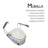 Mobiclinic Ascensore da bagno modello Muralla con coperchio, pieghevole e regolabile fino a 5, 10 e 15 cm