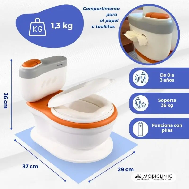 Mobiclinic Toikid per bambini da 1 a 6 anni arancione