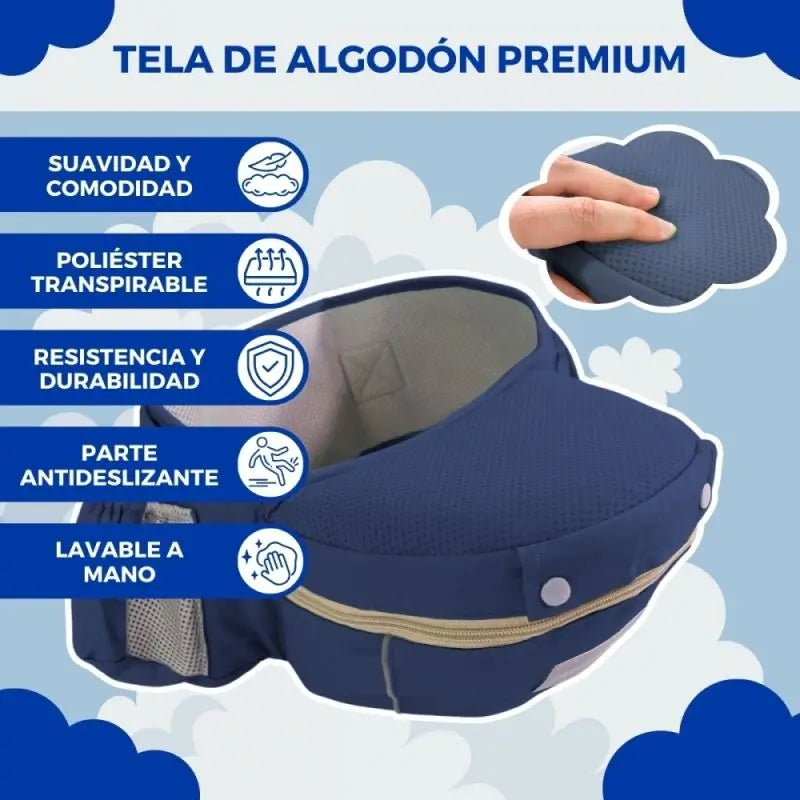 Mobiclinic Moley 6 In 1 Marsupio Blu
