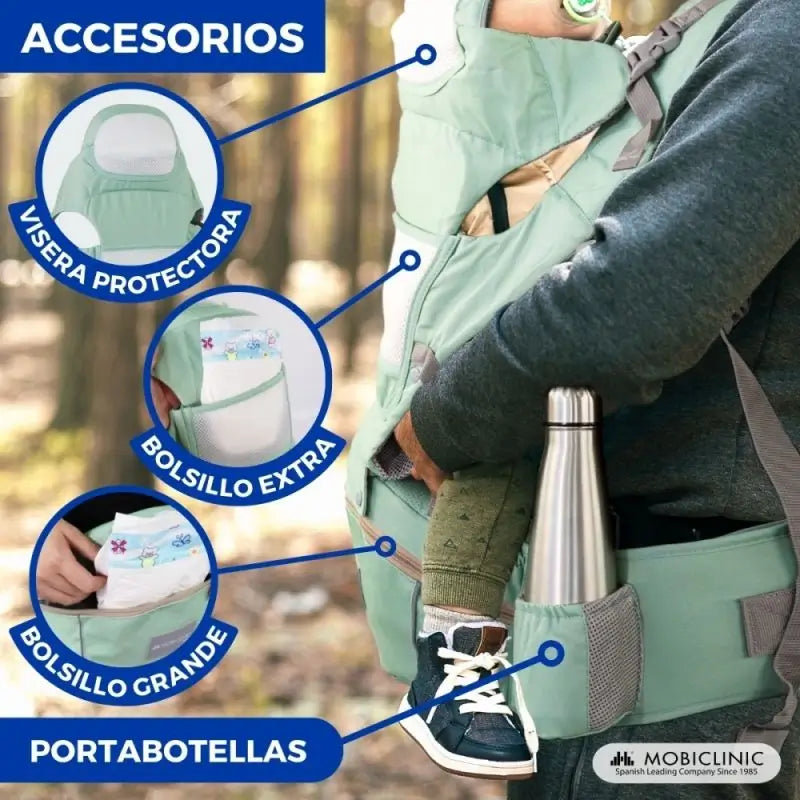 Mobiclinic Moley 6 In 1 Marsupio Verde