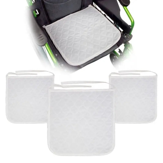 Mobiclinic Pack Of 3 Reusable Wheelchair Soaker Pads, 40 X 38 Cm
