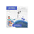 Mobiclinic Baby Bath Pack - Vaschetta per neonati - Pieghevole - Antiscivolo - Blu - Termometro da bagno - Senza mercurio