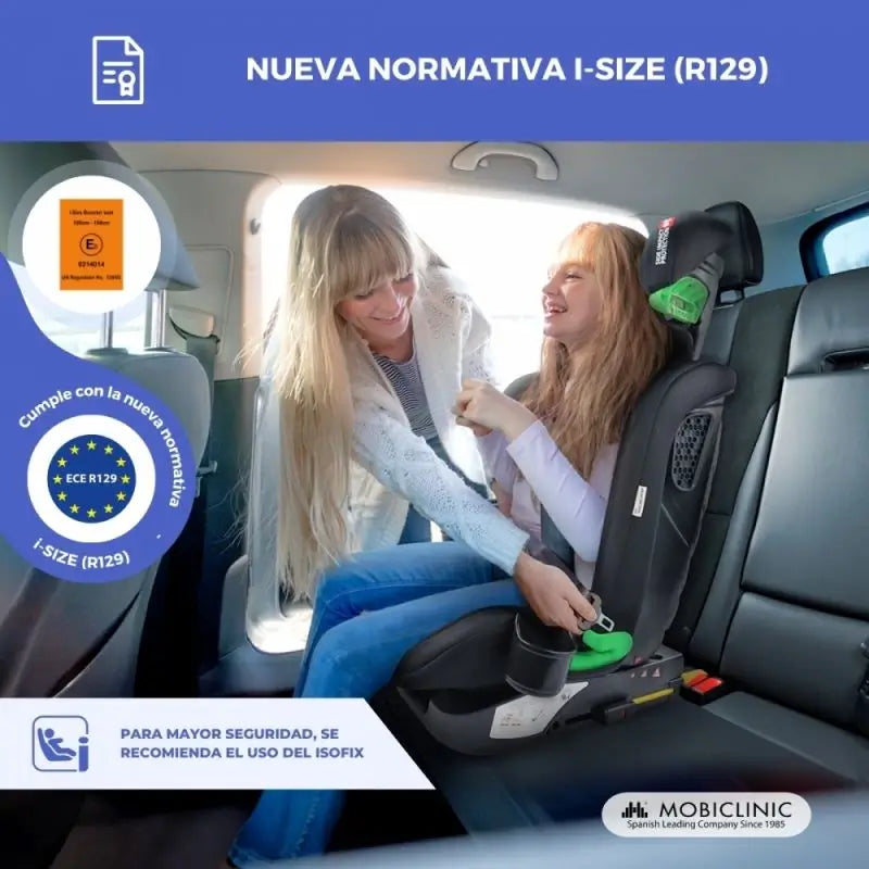 Seggiolino auto per neonati Lionfix Max 100-150 cm Nero