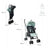 Passeggino pieghevole Mobiclinic Elefant 15 Kg Verde
