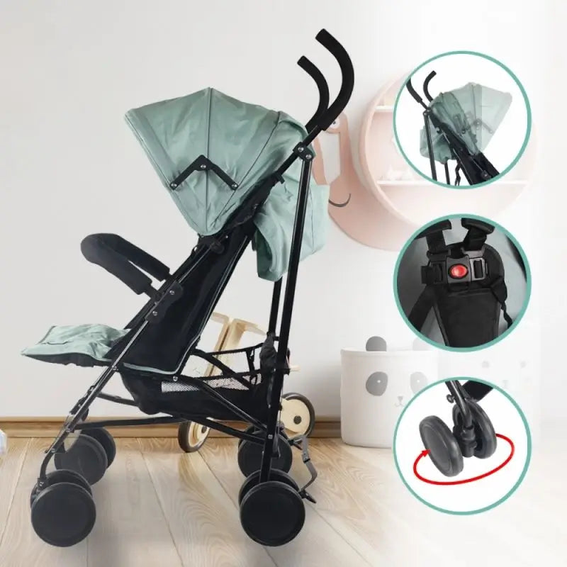 Passeggino pieghevole Mobiclinic Elefant 15 Kg Verde