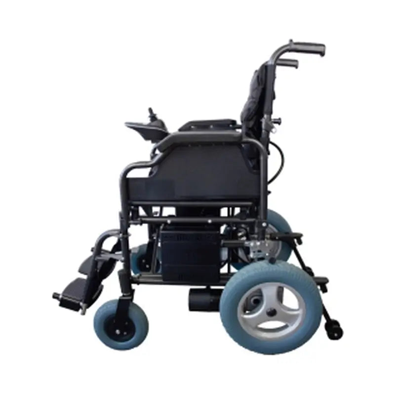 Carrozzina elettrica pieghevole Mobiclinic - Auton. 20 Km - 20Ah - Motore - Acciaio - Nero - Cenit