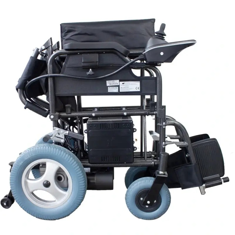 Carrozzina elettrica pieghevole Mobiclinic - Auton. 20 Km - 20Ah - Motore - Acciaio - Nero - Cenit