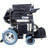 Carrozzina elettrica pieghevole Mobiclinic - Auton. 20 Km - 20Ah - Motore - Acciaio - Nero - Cenit
