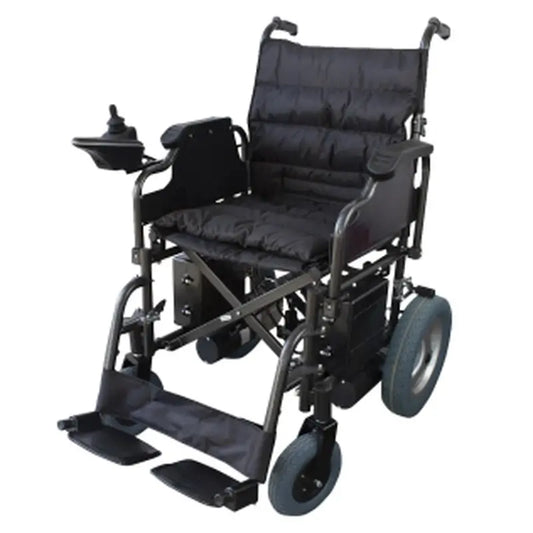 Carrozzina elettrica pieghevole Mobiclinic - Auton. 20 Km - 20Ah - Motore - Acciaio - Nero - Cenit