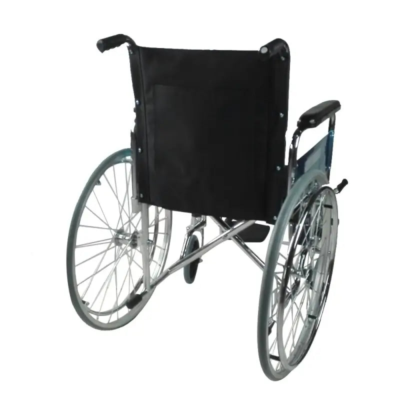 Sedia a rotelle pieghevole Mobiclinic con braccioli e poggiapiedi nero