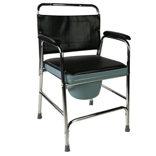 Sedia da toilette grigia Mobiclinic con coperchio