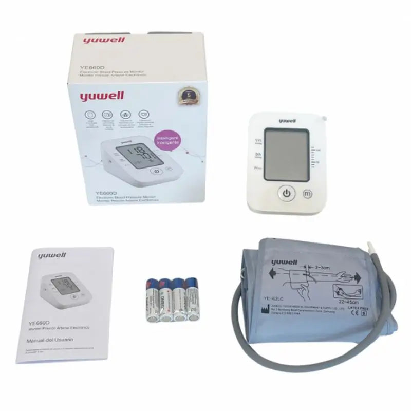 Mobiclinic Misuratore automatico di pressione digitale con memoria, braccio, YE660D Bianco, 1 unità