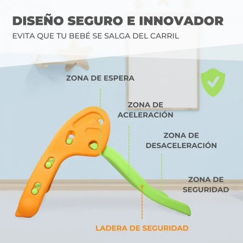 Scivolo pieghevole per bambini Mobiclinic Dino XL Verde