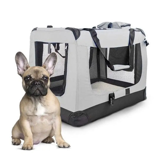 Mobiclinic Trasportino pieghevole per animali domestici Grigio Baloo Taglia L