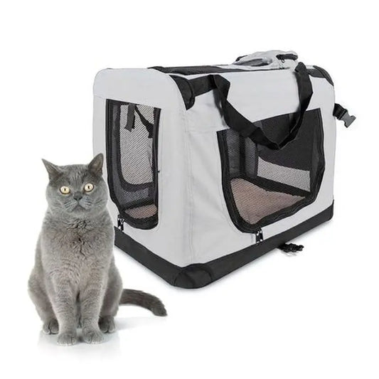 Mobiclinic Trasportino pieghevole per animali domestici Grigio Baloo Taglia M