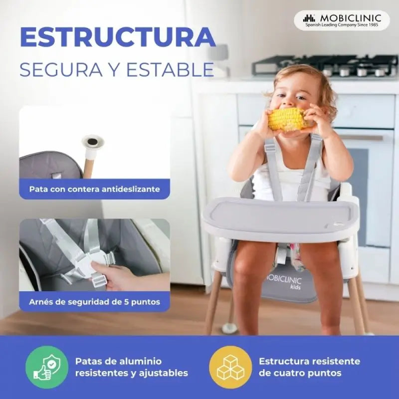 Mobiclinic Seggiolone Kiara Evolutionary 3 In 1 Grigio