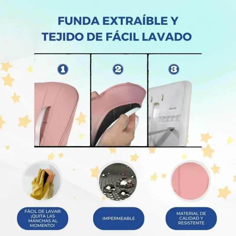 Seggiolone Mobiclinic Simba Rosa