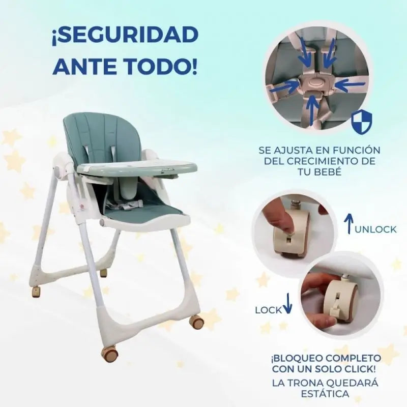 Seggiolone Mobiclinic Simba Verde