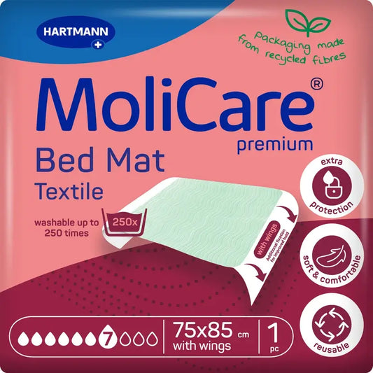 Molicare Tessile lavabile con ali 7 gocce 75X85Cm , 1 unità