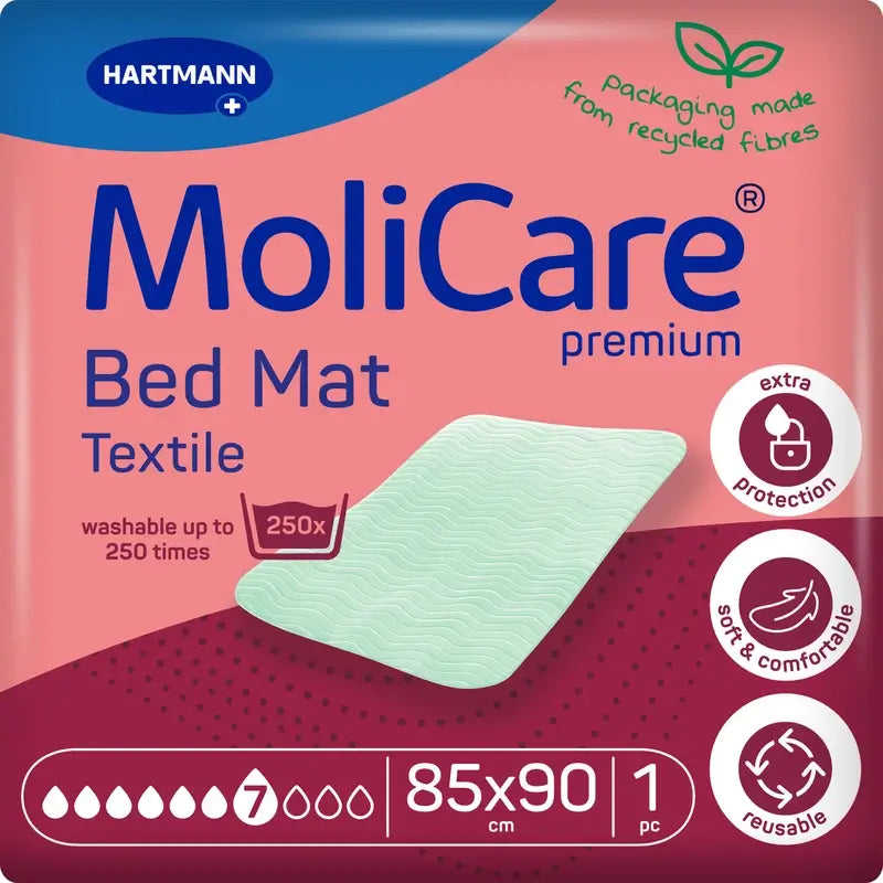 Molicare Premium Tessile lavabile Pad Soaker 7 gocce 85X90Cm, 1 pezzo