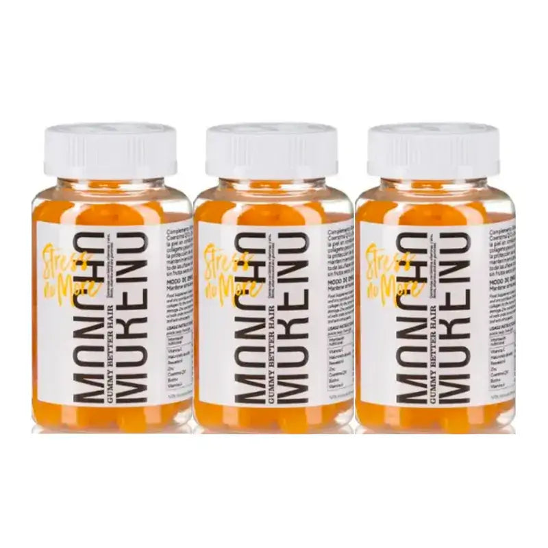 Moncho Moreno Gummy Stress No More, Confezione 3 x 60 unità