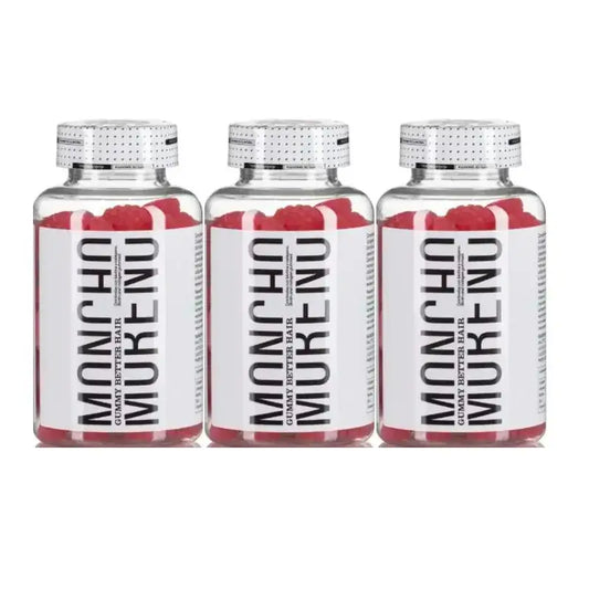 Moncho Moreno Gummys Better Hair, Confezione 3 x 60 unità