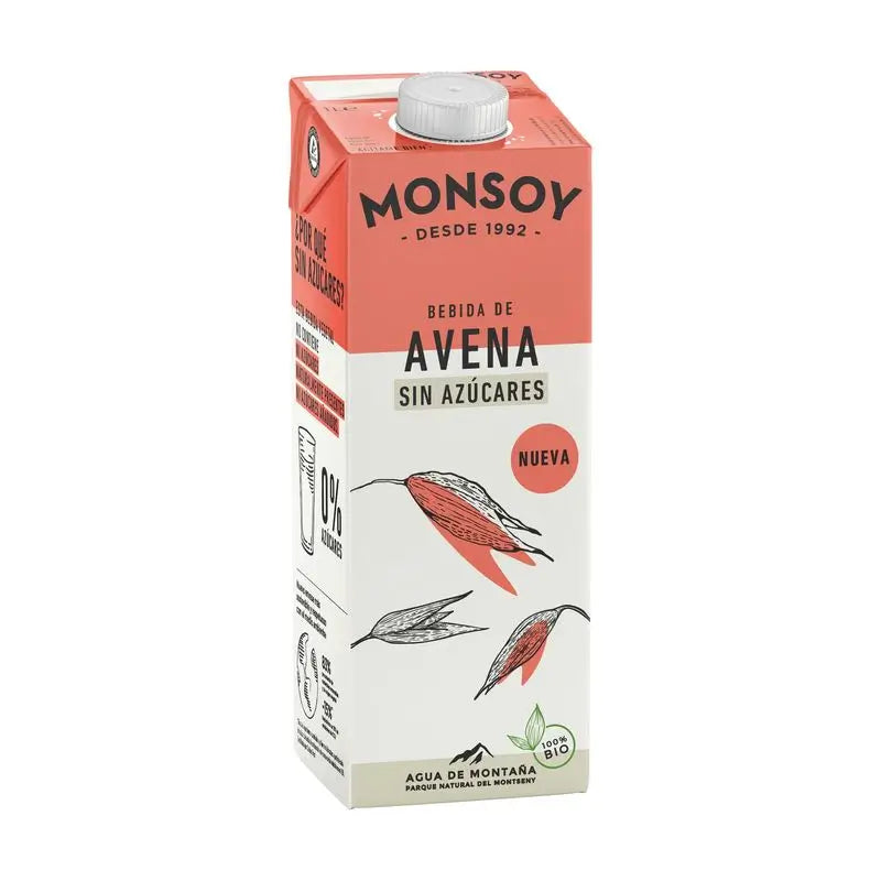 Monsoy Bevanda Vegetale Avena 0% Zucchero 1Lt 6Pz. Bio